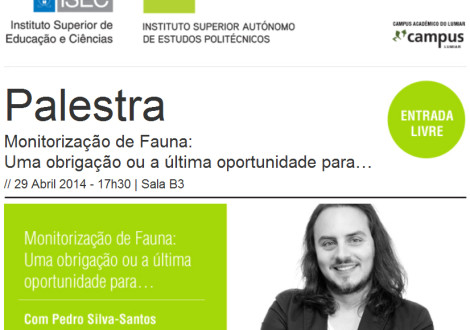 Palestra-Pedro-Silva-Santos monitorização de sistemas ecológicos