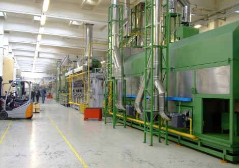 indústria linha de produção eficiência energética energia